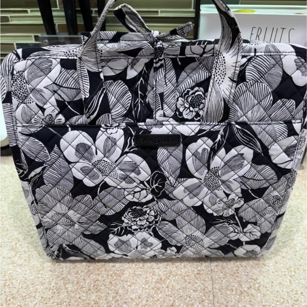 Vera Bradley Black and White Floral Women's Bag